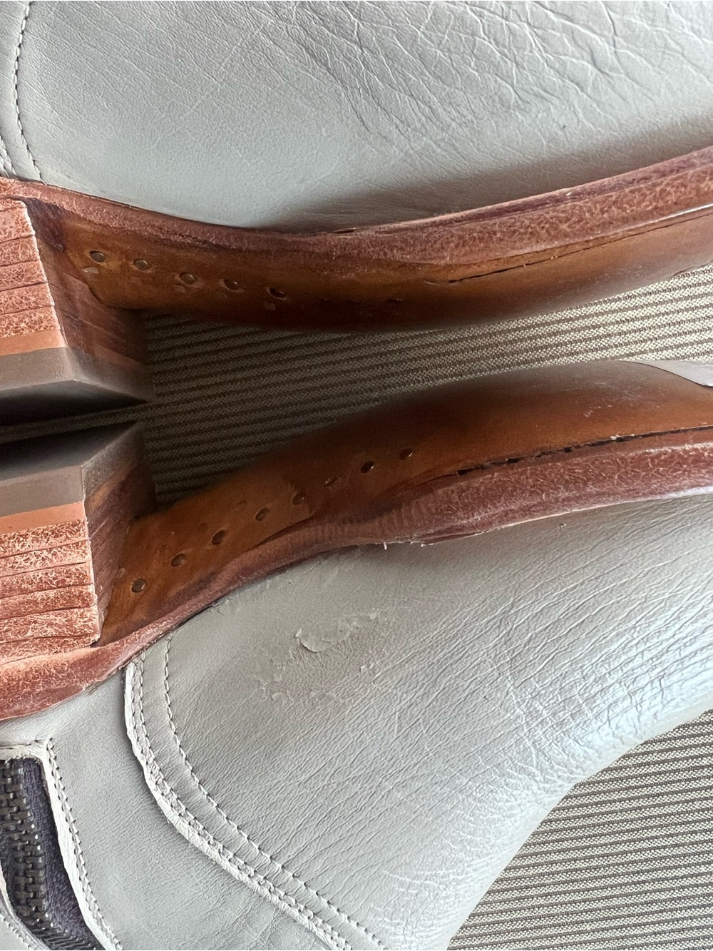 Lucchese April boots in cream - Picture 6 of 6